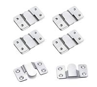 10 piezas de soporte de montaje integrado, soporte de montaje oculto, hebilla para colgar interbloqueable, marco de fotos de acero inoxidable, colgador de fotos, soporte de abrazadera en Z