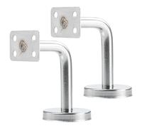 10 piezas de soportes acero inoxidable montados, soporte for pasamanos, reposabrazos, llave, color plateado Para Rampas De Escalera