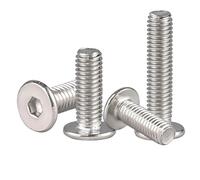10 piezas de tornillo hexagonal de cabeza plana delgada de acero inoxidable 304, M5X65