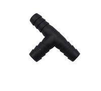 10 Piezas de Tubo en T Negro de 55 mm de Longitud (12/8 mm) for instalación en jardín, Conectores de Agua for Manguera de riego (55 x 22 x 12 mm)