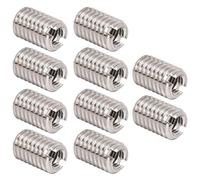 10 piezas de tuerca reductora de dientes internos y externos, funda de rosca de acero inoxidable 303, M5 x 0,8 mm M8 x 1,25 mm de longitud 12 mm, accesorios de hardware de mantenimiento