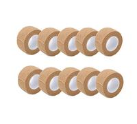 10 Piezas de Vendaje Autoadhesivo, Rollos de Vendaje de Fibra de Poliéster Autoadhesivo, Vendaje Transpirable Fijo Elástico Portátil para Deportes, Muñeca (color Piel/ 1 X 177,2 Pulgadas)