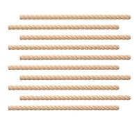 10 piezas decorativas de madera recortada - Half Wooden Beads Molding Strip, Natural Frame Edge Decor, Smooth Pearl Style Carved Trim, Elegant Craft Ornament, Cuttable DIY Art Accessory | Flexible