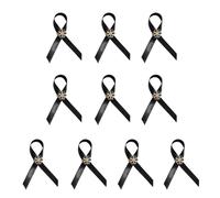 10 Piezas Delicado Broche De Cinta Negra Llamativa Diseño Transpirable Accesorio Multiusos Para Mujer Vestido Noche Accesorio Cinta