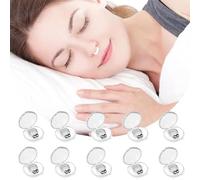 10 Piezas Dilatadores Nasales Silicona,Antirronquidos Nariz,Dilatadores Nasales Iman,Anti Ronquidos Dilatador Nasal,Repetible,Mejore la Calidad del Sueño,para Ayudar a Dormir