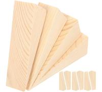 10 Piezas Door Stopper de Madera Beige, Tope de Puerta | Bloque de Piso de Puerta, Sujeta Puertas para Hogar y Apartamento, Reduce Ruido y Golpes