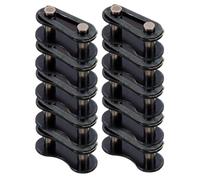 10 piezas Eslabón Conector de Cadena de Bicicleta Sola velocidad | Aleación, Fijación Segura y Repuesto, para Taller y Ajuste de Transmisión en Bicicletas