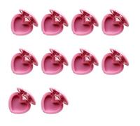 10 Piezas Estilo Corazón Lápiz labial Cajas de Almacenamiento Contenedor de Exfoliante de Labios Factores de Espejo Portátil Para Maquillaje Amantes Diseño Corazón Accesorios Cosméticos