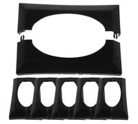 10 Piezas Falda para Farola de Plástico Negro, Decorativa | Revestimiento para Columnas de Porche, Fácil Instalación, Uso Exterior