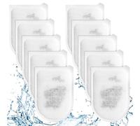 10 Piezas Filtros de Repuesto para Tetra EasyCrystal Filter Pack C600 | Material Filtrante para Acuario con Zeolita y Carbón Activado, Cartuchos Sustitutos para Filtro Interno EasyCrystal