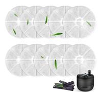 10 Piezas Filtros Fuente Gatos para Fuente de Gato Philips PAW3210/02, Filtro Bebedero Gatos de Repuesto de CarbóN Activo, Filtro Fuente para Gatos Circular