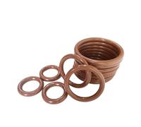 10 Piezas Flúor Caucho Tóricas Juntas Marrón, 48.06 mm OD 41 mm ID, 3.53 mm Diámetro del cable, Junta tórica métrica de Viton