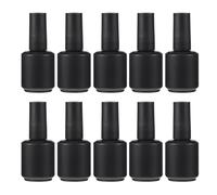 10 Piezas Frascos Vacíos Recargables de Esmalte de Uñas 15ml | Pincel, Tapa Antifugas, Portátil y Ligero, para Viaje y Retoques de Laca Uñas
