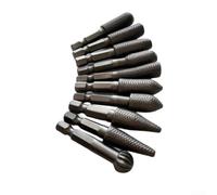 10 Piezas Fresas para acero Carbono 58mm Grabado Metal 10 Piezas | para acero carbono , para resistencia desgaste, para ideal limar metal, 58mm longitud, uso industrial