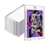 10 Piezas Fundas Cartas Magnéticas 35PT Magnetic Trading Card Holder, Funda Cartas con Protección UV, Transparentes Magnéticas Tarjetero para Magic, MTG, Deportes, Béisbol, Fútbol