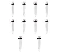 10 Piezas Fundas Protectoras de Punta para Caña de Pescar con Correa Ajustable Portátiles Ligeras Material PP Fácil Instalación Adecuadas para Pesca D, Blanco