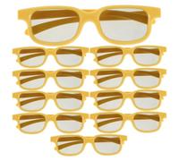 10 Piezas Gafas 3D Anaglifo Reutilizables Lentes PC Amarillas | Efectos 3d Inmersivos, Cómodas para Horas, Uso en Proyectores y Contenido Cómic, para Gamers y Entusiastas