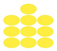 10 Piezas Hoja de Película en Color Pet Amarilla | Pet, Borde de Corte Preciso, Portátil y Ligera, para Foco Puntual y Ambiente Decorativo