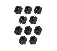10 Piezas IF76G AC-03 Hifi Audio con Fusible IEC Zócalo/Conector Chapado en Oro Enchufe CN