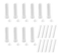 10 Piezas Inhaladores Nasales Buena Higroscopicidad Rellenables, Inhalador Nasal de Tubos de Aceite Esencial, para Aromaterapia Tubos de Aceite Esencial Varillas Vacías Aromáticas