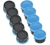 10 piezas interior aireador para grifos aireador Perlator Longlife para grifo M24 M22 filtro grifo de cocina para fregadero fregadero lavabo, ahorro de agua y conexión rápida