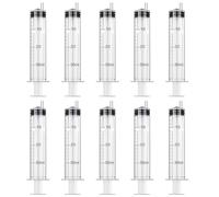10 Piezas Jeringuilla 30ml, Jeringas Estériles con Tapa, Jeringa de Líquido, Jeringa de Plástico Reutilizable para Laboratorio, Medición, Jardín, Aceite Coche, Alimentación de Mascotas
