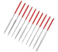 10 Piezas Juego de Limas de Metal Mini, Pulido Fino, Uso DIY y | Hierro Goma y Arena Recubierta, Formas Variadas, Mango Cómodo, para Profesionales y Aficionados