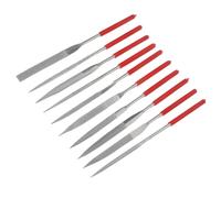 10 Piezas Juego de Limas de Precisión para Metal y Joyería, Acero | Limas Manuales Pequeñas para Trabajos Finos, Tallado y Bricolaje, Fáciles de Guardar, Set Portátil
