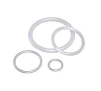 10 piezas Junta tórica de silicona blanca de grado alimenticio, ID 60mm, OD 64mm, diámetro de alambre 2mm, adecuada para tuberías y válvulas, equipos electrónicos, 60x64x2mm(10pcs)