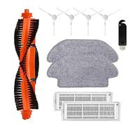 10 piezas Kit de Accesorios de Repuesto Robot Aspiradora Universal, Recambios Vacuum Compatible Con Xiaomi Robot Vacuum Mop 2S/XMSTJQR2S/STYJ02YM /B106CN/Conga 3490 (10 piezas)