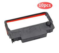 10 Piezas La Cinta de impresión de Tinta Compatible Funciona con ERC30 ERC34 ERC38 12.7 mm por 4m Negro Púrpura Negro Rojo para impresoras TM-U220 TM-U230 TM-U210 TM-U370(10 pcs Red Black)