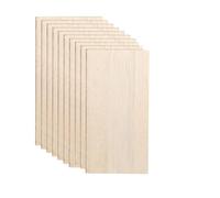 10 Piezas Láminas de Madera Balsa 200x100x2mm,Tablero Sin Terminar,para Proyectos de Modelos de Barcos Casa de Madera DIY Aeronave Manualidades,Corte Láser y Decoración