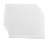 10 Piezas Láminas de PVC Blanco Mate para Manualidades | Inserciones para Marcos, Efecto Esmerilado, Uso DIY Creativo, Formato Recortable para Proyectos