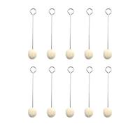 10 Piezas Lana Daubers Cepillo De Bolas De Cuero Aplicador De Cuero De Cuero Mango De Metal Para Tinte De Cuero Proyectos De Artesanía Herramienta De Trabajo Herramienta De Tinte De Cuero