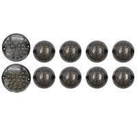 10 Piezas Luces Antiniebla Delanteras Traseras Luz Marcha Atrás Lente Ahumada Para Land Para Rover Para Defender 1990-2016 90 110 1983-2019 Coche Antiniebla