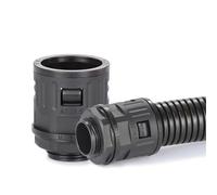 10 piezas M12-M63 Tubo de unión de conducto corrugado de plástico AD10-AD54.5 Tubo de unión de nailon(AD21.2-PG16,50PCS)