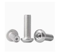10 piezas M2 M2.5 M3 M4 M5 M6 acero inoxidable 304 cabeza redonda hexagonal tornillo hueco perno hueco máscara máquina roscada(18mm,M5)