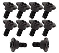 10 piezas - M5 x 12,5 mm - Kit de tornillos de acero inoxidable para Ducati Panigale V2 V4 / 848~1299 / Streetfighter Supersport 950 (negro - 10 piezas, M5 x 12,5 mm)