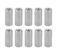 10 Piezas M8 Sujetadores Roscados Largos 0 Tuerca de Varilla Hexagonal Manguito Separador (M8*30)