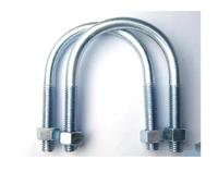 10 piezas M8 U-perno en forma de U Tarjeta galvanizada Tarjetas de conducción Tubo en forma de U Tornillo en forma de U Diámetro interior del tubo 15-50 mm Ancho interior 20-60 mm(M8x40(DN) x50mm)