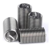 10 piezas M8 x 1,25 0,75D ~ 5D 304 hilo de alambre acero inoxidable inserto manga buje tornillo bobina reparación tuerca - sujetadores industriales(M8x1.25x3D)