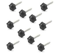 10 piezas M8x20mm rosca de acero inoxidable repuesto estrella mano perilla apriete tornillo pulgar mano apriete tornillo de la perilla de apriete
