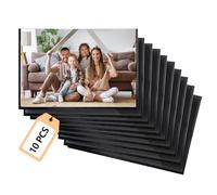 10 Piezas Marco de Fotos Magnético para Refrigerador,Bolsas Magnéticas para Fotos de 10 x 15 cm/4 x 6 pulgadas,Marcos Magnéticos para Nevera,Bolsas Magnéticas para Fotos,Marcos Magnéticos,Negro