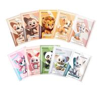 10 Piezas Mascarilla Facial Niña, Mascarilla Hidratante Facial, Iluminadora, Calmante, mascarilla facial Animal Beauty, Skincare Adolescente, Apta para Todo Tipo de Pieles