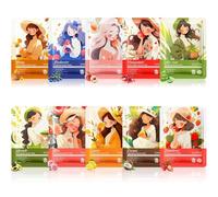 10 Piezas Mascarilla Hidratante Facial, Daily Care Mascarilla Facial, Ricas en extractos de frutas,Iluminadora, Calmante, Skincare Set para Mujeres Adolescente