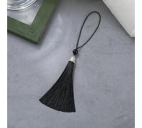 10 piezas mini borlas, borlas sedosas hechas a mano con cuentas, colgantes de borlas para marcapáginas, troddeln para llaveros DIY, fabricación de joyas, marcapáginas, accesorios de manualidades DIY