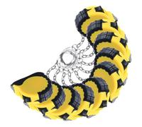 10 Piezas Mini Cinta Métrica Retráctil Llavero Amarillo | Tpr y ABS, Diseño Extensible Compacto, para Cuadernos, Paquetes, Trabajo y Obsequio