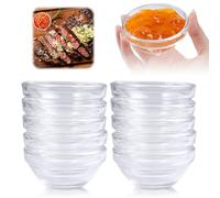 10 Piezas Mini Cuencos Para Salsas 7,5 cm Cuenco De Cristal,Cuencos PequeñOs De Cristal,Cuencos Para Mermeladas,Cuencos Aperitivos Lavavajillas Y Microondas,Ingredientes Para Cocinar,Mermeladas,Salsas