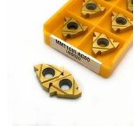 10 piezas MMT16ER AG60 MMT16IR AG60 VP15TF/UE6020 Hoja de carburo cementado for inserto de rosca CNC 16ER 16IR AG60(MMT16IR AG60 UE6020)