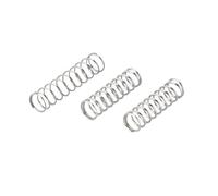10 piezas muelles de compresión de acero inoxidable 304 color plata 0.6 mm x 6 mm x 35 mm